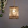 Homesake 60 Watts Hanging Lamps Golden Crystal Pendant Light, Floral Adjustable Light for Kitchen Dinning Room Bedroom, Leafy (Rectangular)