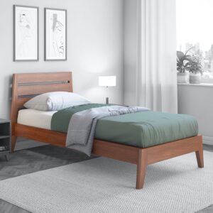 Leeds Single Bed in Dark Oak Finish